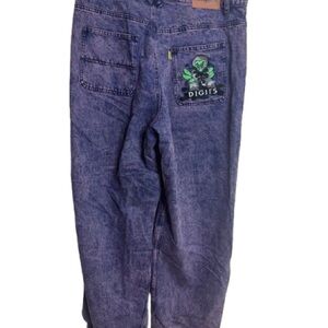 Digits NWOT purple acid-wash jeans